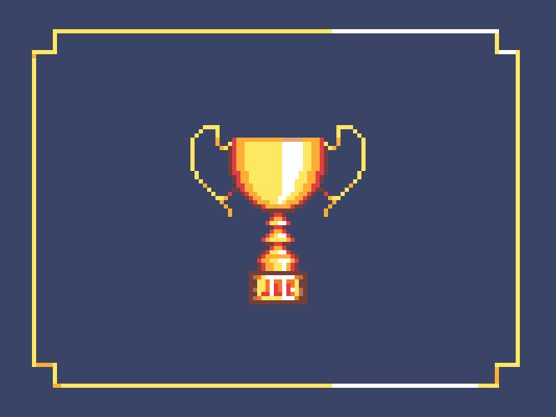 Trophy animation pixel pixel animation pixel art pixel dailies pixel dailies