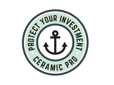 Ceramic Pro badge design badge clean minimalistic simple