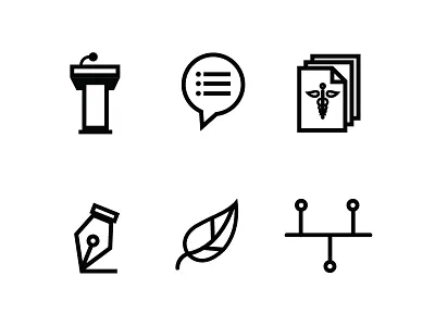 Healthcare Speaker Icons healthcare iconography speaker speaking web design