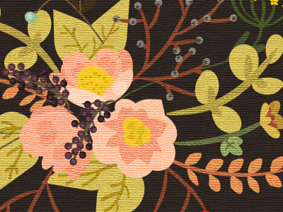 vintage flower bouquet digital illustration drawing flowers painting wacom