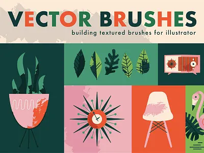 Mid Century Now With Texture class eames illustrator mid century skillshare texture tutorial
