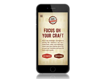 Easy Inventory Mobile App app art direction bar color illustration inventory mobile retro texture vintage