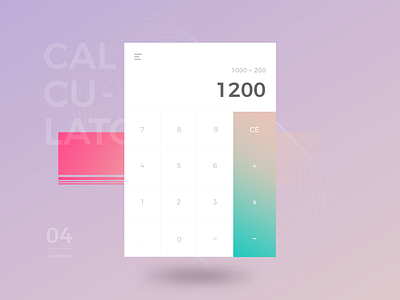 Calculator UI calculator daily ui mobile ui design