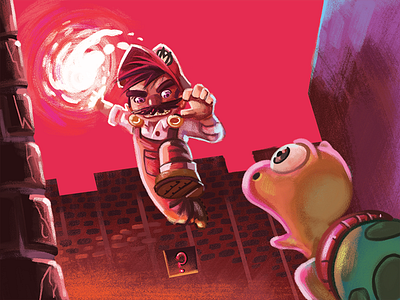 Fire Emoji colour collective fanart illustration mario nintendo super mario twitch