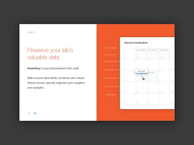 Product tour onboarding web design