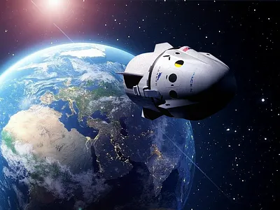 Space Mission - Teaser astronaut earth shuttle space spacex