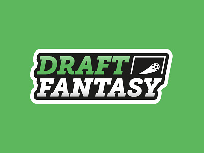 Draft Fantasy branding app branding draft fantasy football game logo soccer type