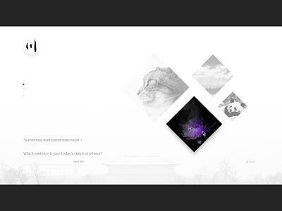 Thinking animation black css gray html index inspiration mind movie quiet recent white