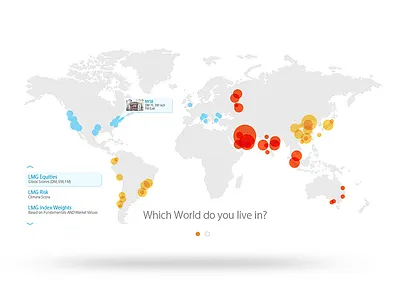LMG Forecasting Map branding corporate finance financial forecast infographic map website