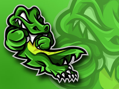 Gator Power design concept gator identity logo sport vector