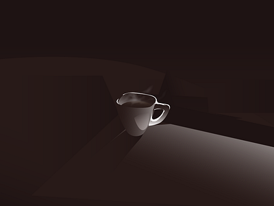 Morning coffee bold coffee colors concept contrast cup design gradient graphic hot illustration vector