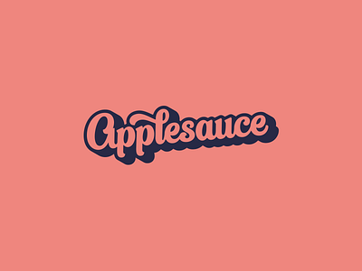 Applesauce WIP logotype script type vector