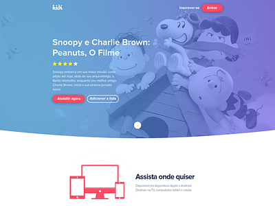 Kidi Landing Page children crianças filmes films kids landing page movies page