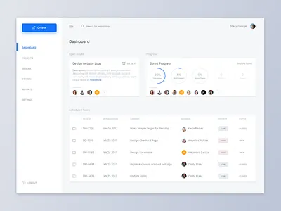 Task Manager clean design flat simple tasks ui user experience