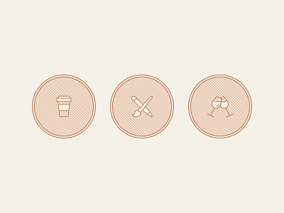 Yitz Rapp Design | Icons brand branding cheers coffee colour design graphic design icon mark pattern