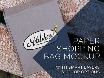 Paper Bag PSD Mockup download editable freebie layers mockup photoshop psd shopping