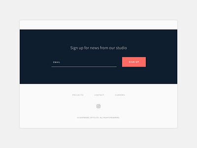 Footer design detail footer minimal web web design web site website