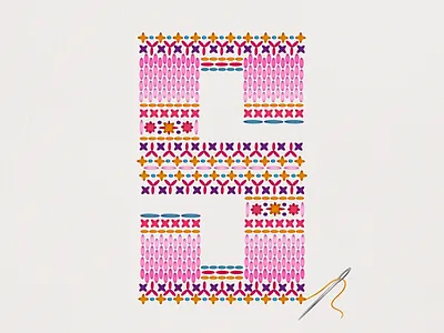 36 Days of Type - S 36days s 36daysoftype crossstitch graphicdesign handlettering illustratedtype lettering stitch type typography