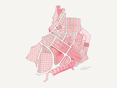 Hong Kong Map I illustration map