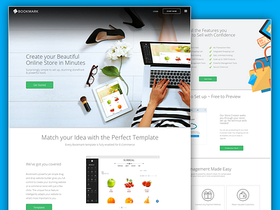 Bookmark eCommerce bookmark builder design ecommerce website
