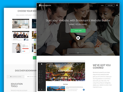 Bookmark Homepage bookmark builder design website