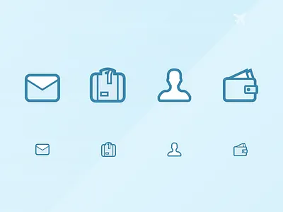 Flight Booking Related Icons app booking design flights icon ios mobile ux