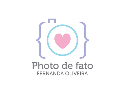 Logo // Photo de fato camera heart logo photo photography