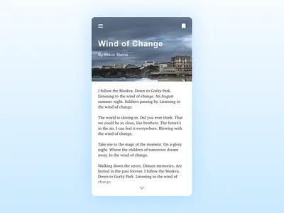 Blog Post iOS App blog blog post dailyui day35 essay header ios paragraph post sketch text title