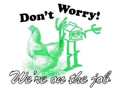 PSA brushscript chicken cooper iknowitsbadguysimdoingitasajoke milkwalker