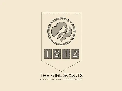 This Day In History - Mar 12, 1912 badge girl history scouts