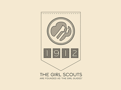 This Day In History - Mar 12, 1912 badge girl history scouts