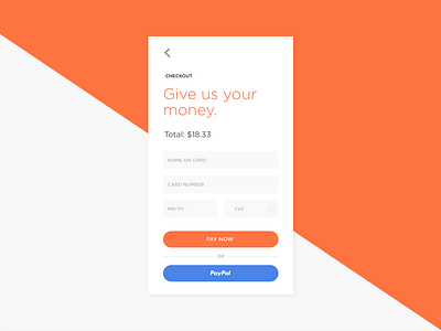 Checkout checkout dailyui form mobile ui