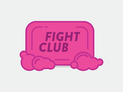 "I am Jack's smirking revenge." bubbles fight club icon illustration illustrator line art movie pink soap