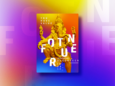 ☝ static eyes ☝ #17 • Fortune 2017 brazil colours design duotone freelance gradient portfolio poster sculpture type typography