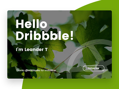 Hello Dribbble dribbble