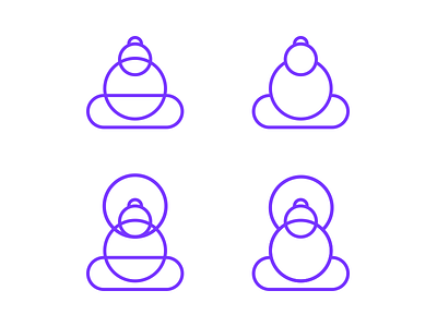 Buddha options branding buddha emblem icon identity illustrations logo mark meditation minimal monogram simplified