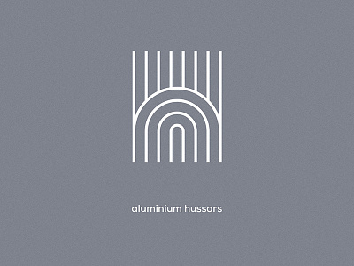 Aluminium Hussars | logo corporate identity logo typography