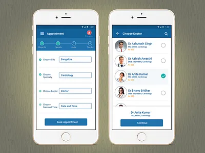 Booking an appointment ui ux