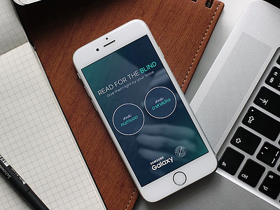 Read For The Blind android app application design ios iphone ui ux