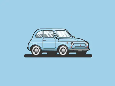 Fiat 500 car fiat fiat500 illustration vector vehicle