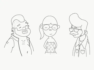 Character design sketch character design drawing illustration people sketch wip