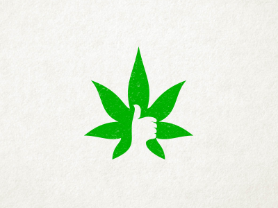High quality cannabis good green health icon leaf logo marijuana medical negative quality weed