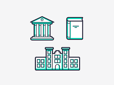 Rightmove Students icons duotone icon icons illustration rightmove school set university vector