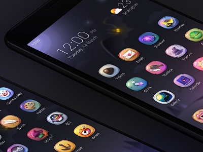 夜章 icon illustration ps themes ui