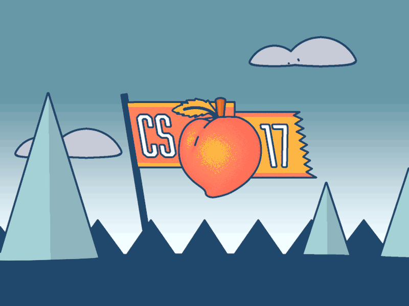 Creative South 2017 Animated adventure animate cinema4d clouds creative georgia mountains peach sketch south toon wind