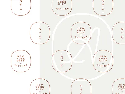 Affiner Pattern crest fashion icon logo mark martinie monogram new york overlay pattern style