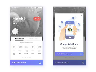 Daily UI#: MYNT APP Lost and Find app card color control material ui