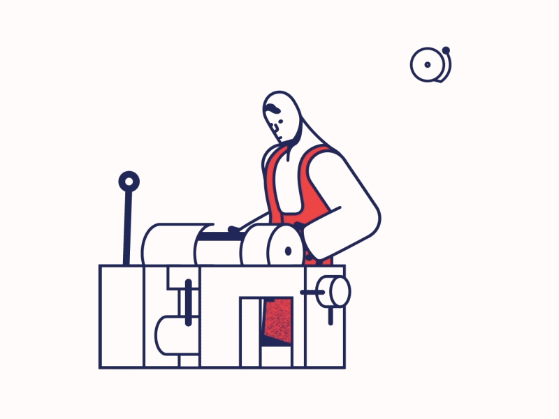 Worker 2 ae aftereffects animation character characterdesign