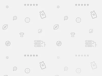 Sports Pattern flat pattern sketch ui vector