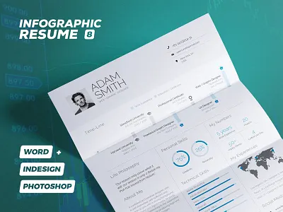 Infographic Resume/Cv Volume 8 curriculum vitae cv infographic resume inspiration resume trendy visual cv